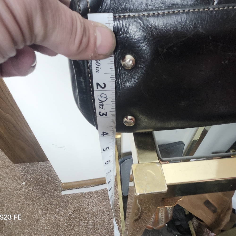 Vintage Black Fossil Laptop Bag - Picture 12 of 13